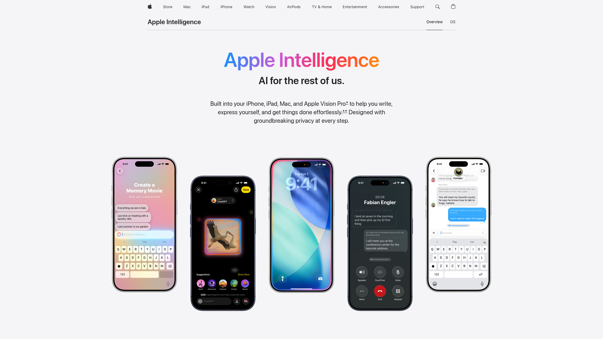 Apple Intelligence on Mac