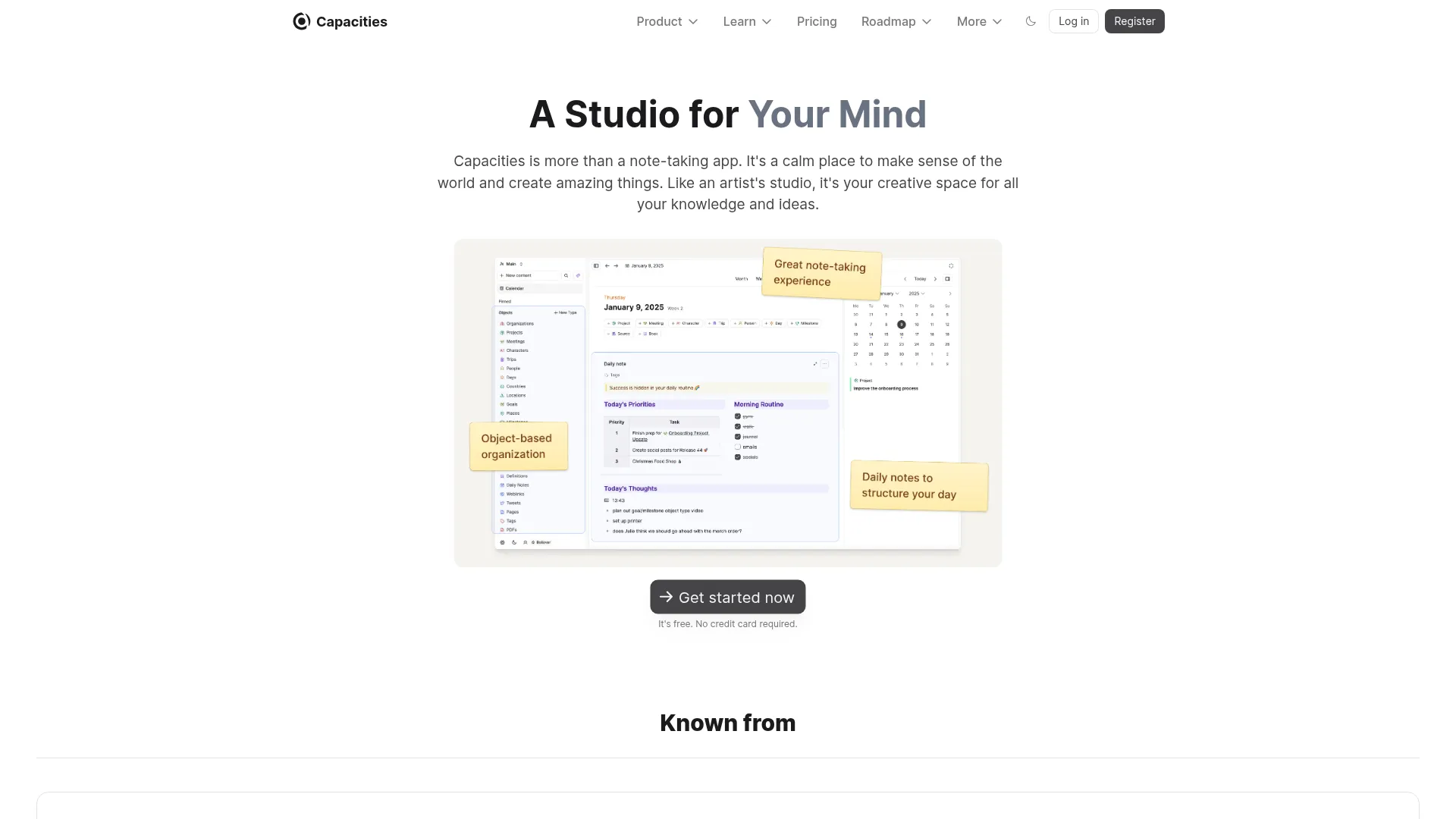 Capacities object-based PKM