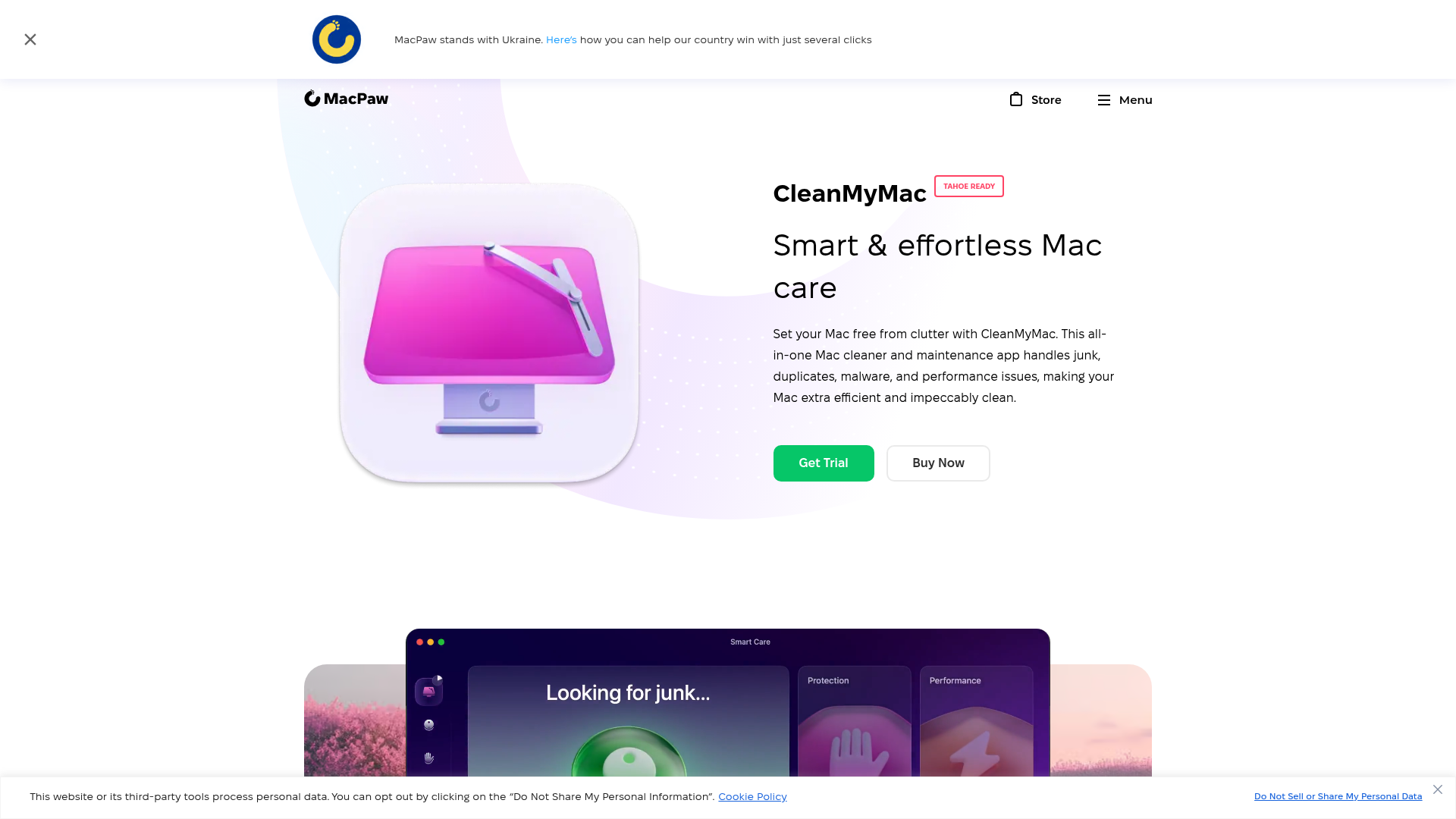 CleanMyMac system maintenance