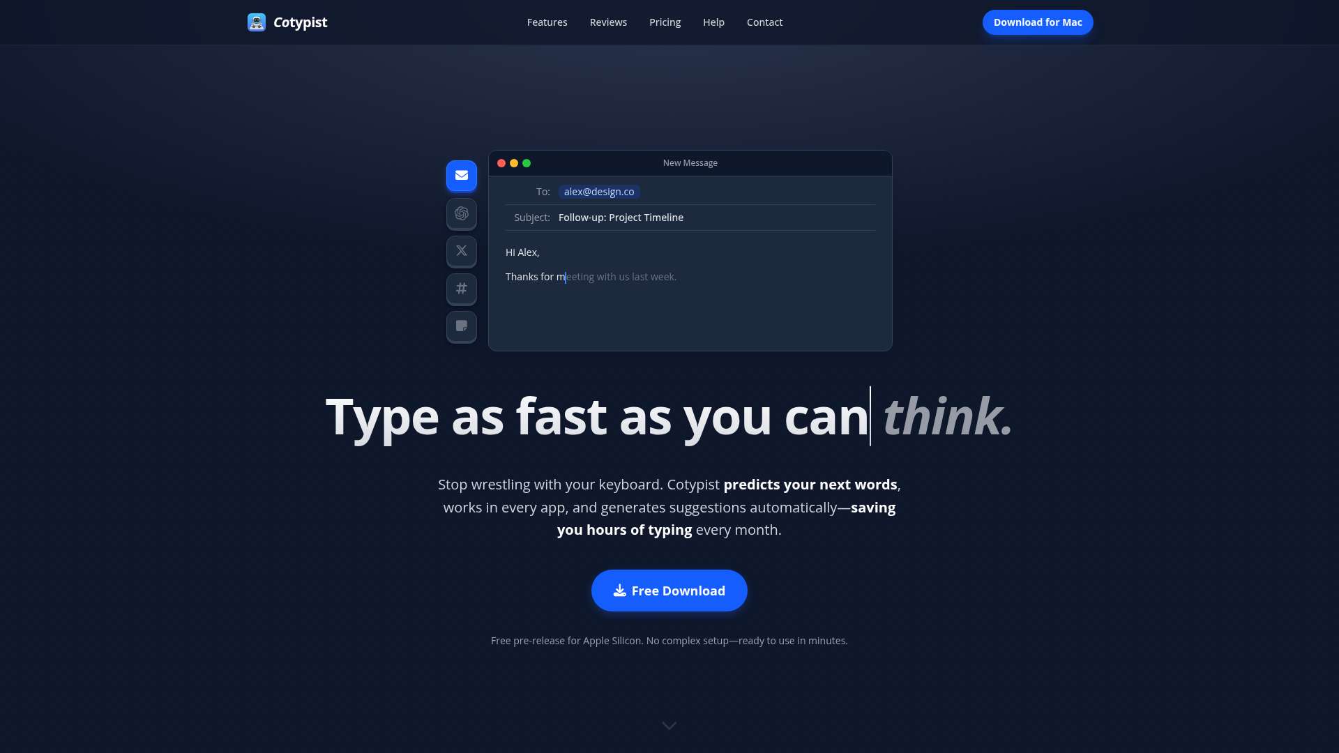 Cotypist local AI autocomplete