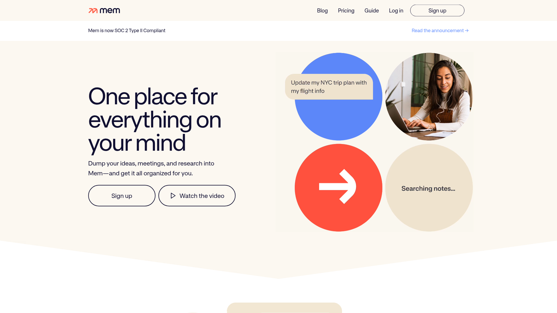 Mem AI-first note-taking app