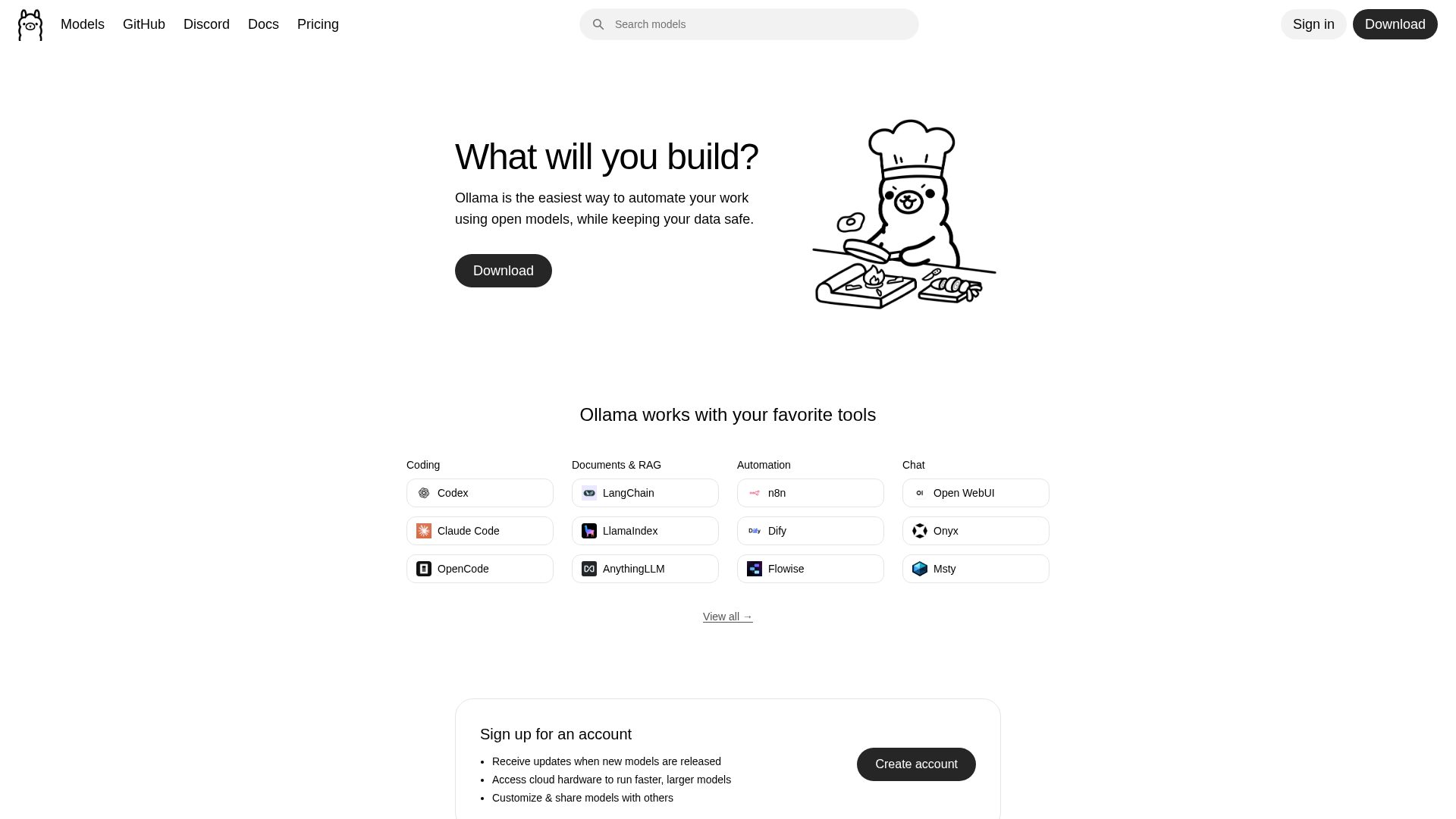 Ollama local LLM runner