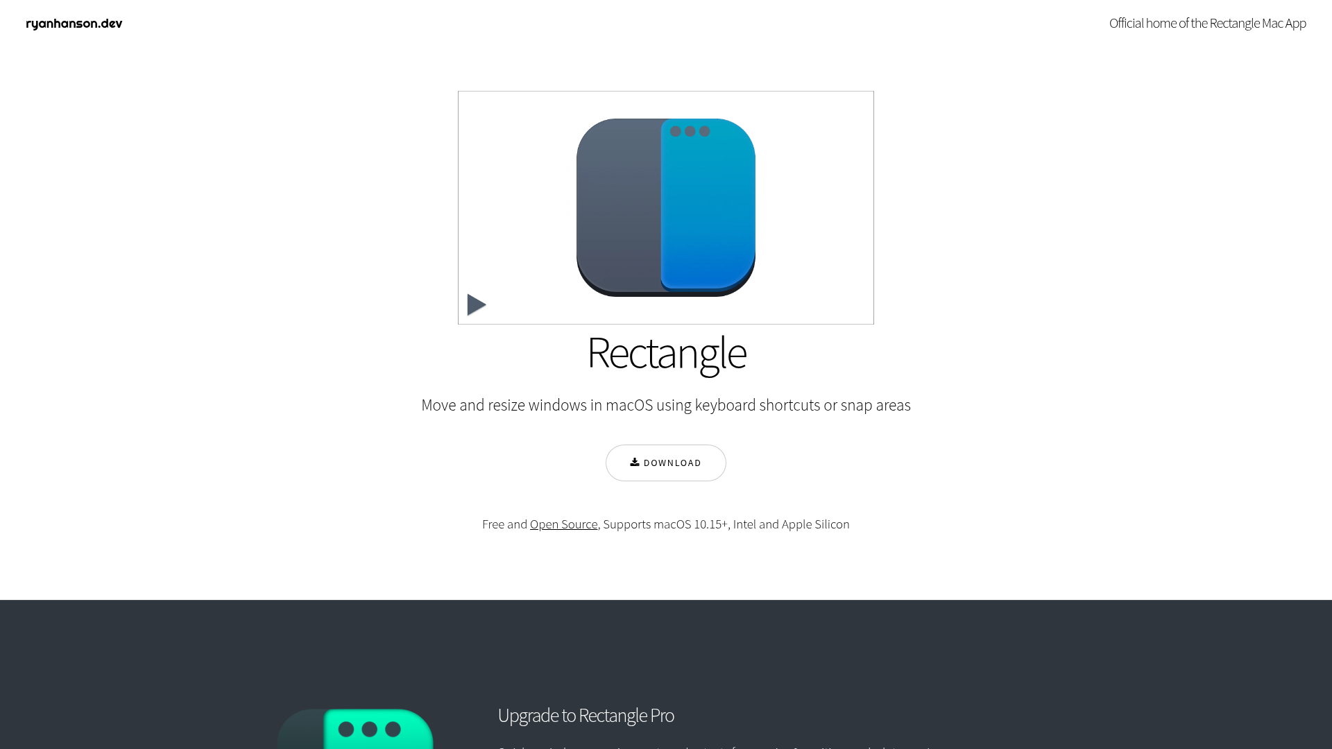 Rectangle window manager