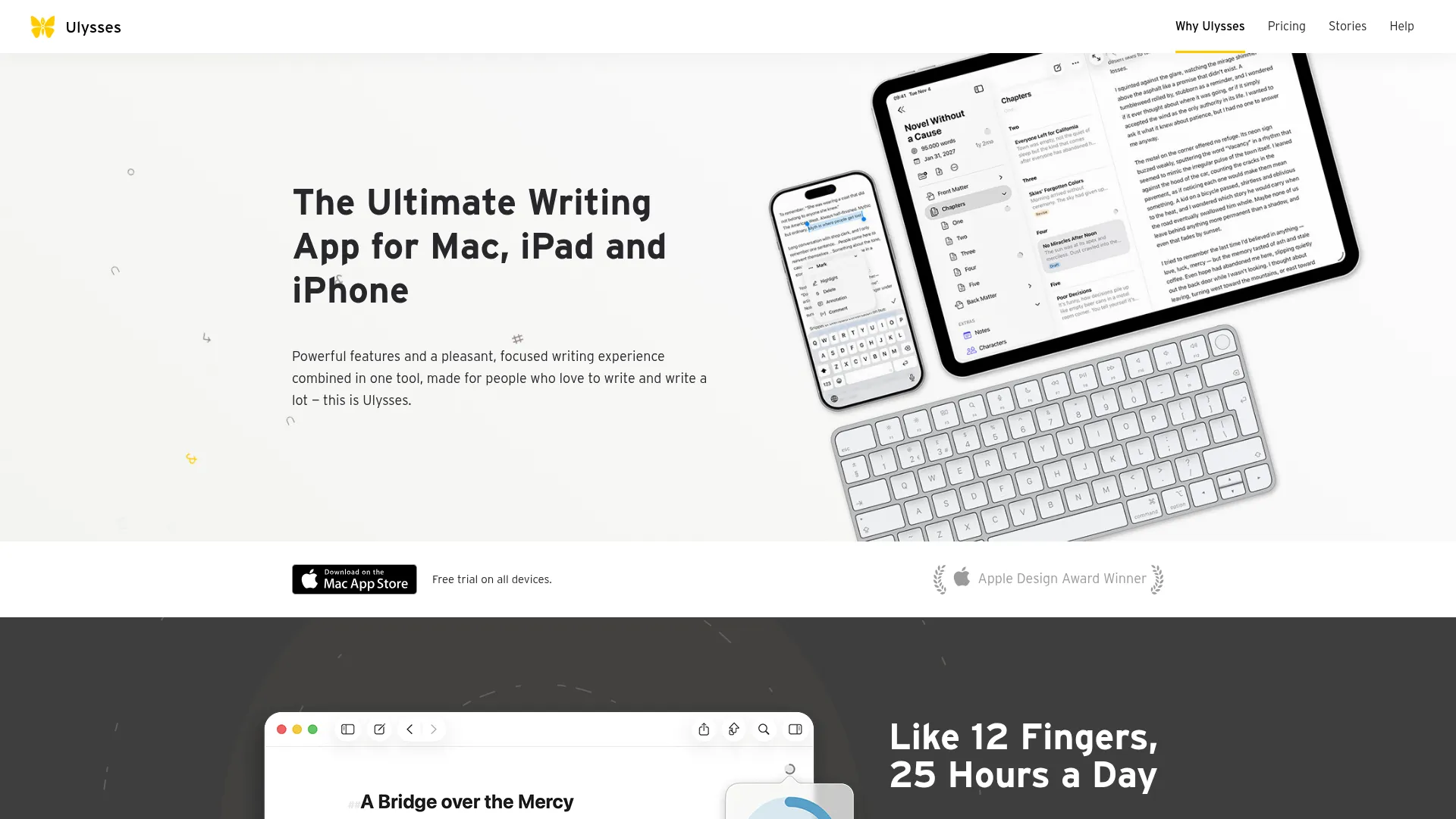 Ulysses writing app for Mac