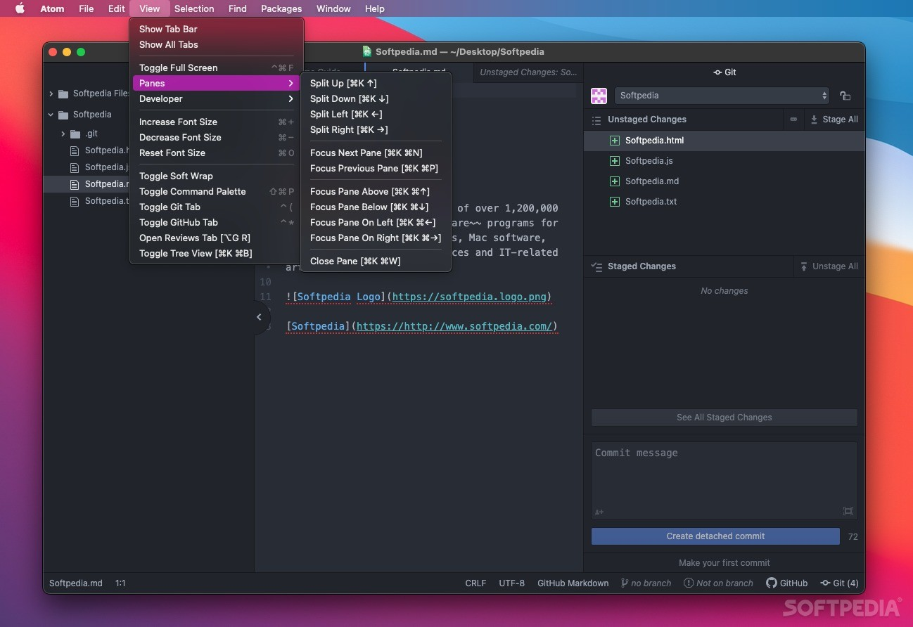 Atom screenshot 1