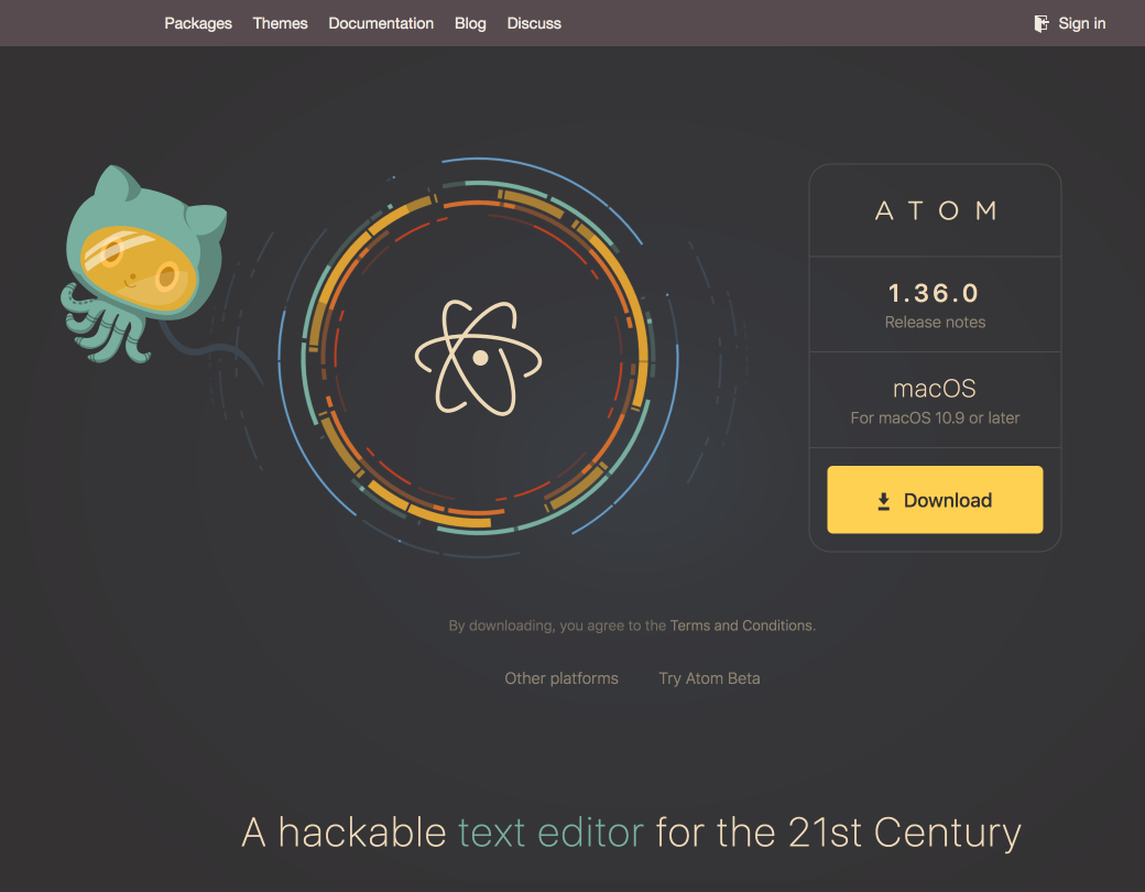 Atom screenshot 2