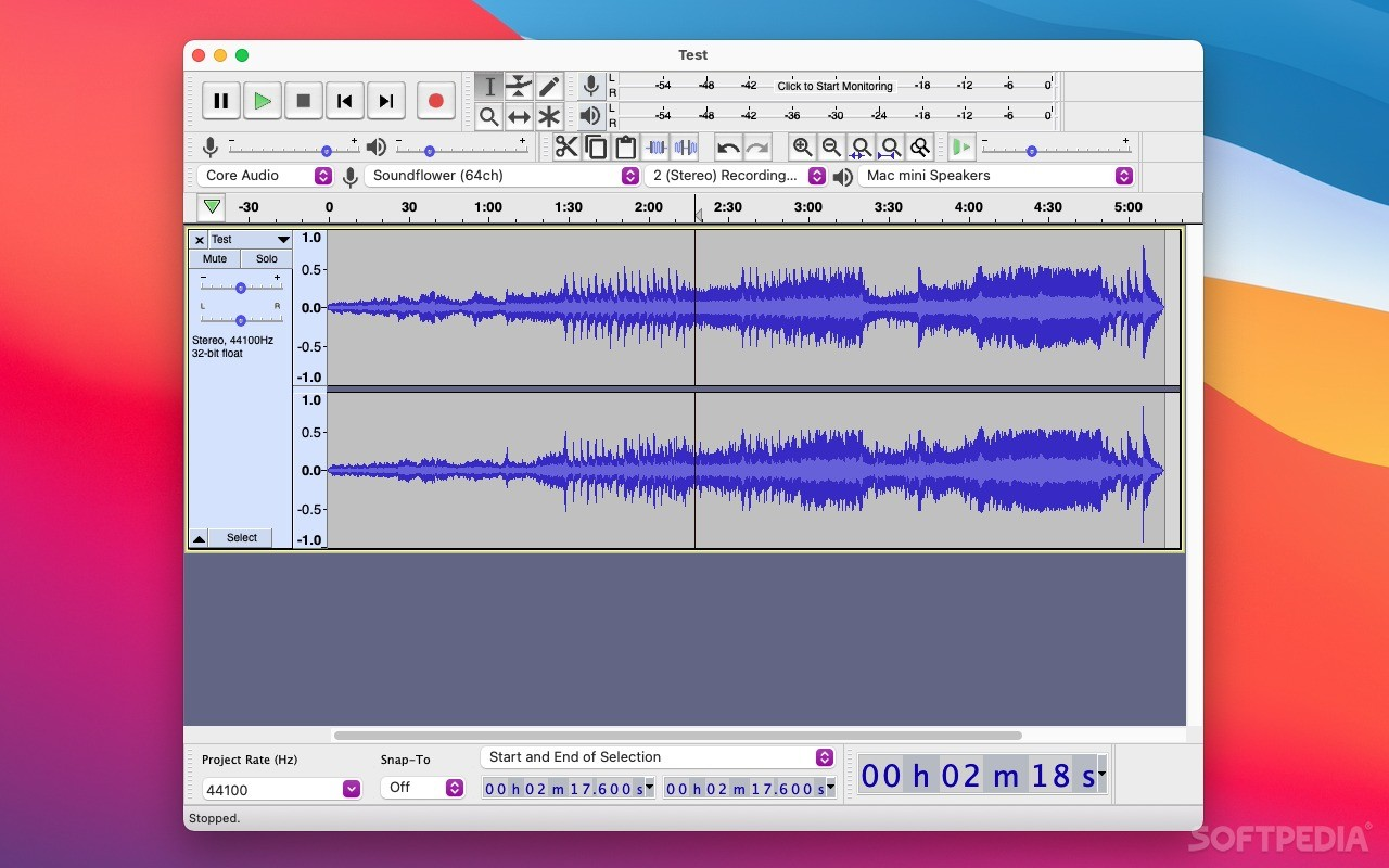 Audacity screenshot 1