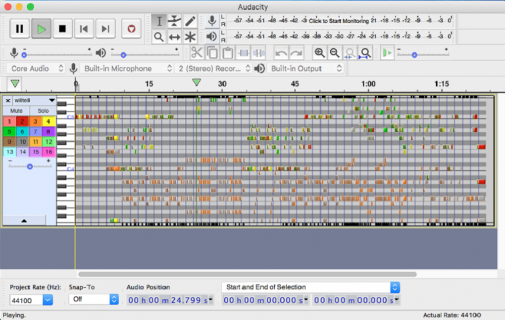 Audacity screenshot 3