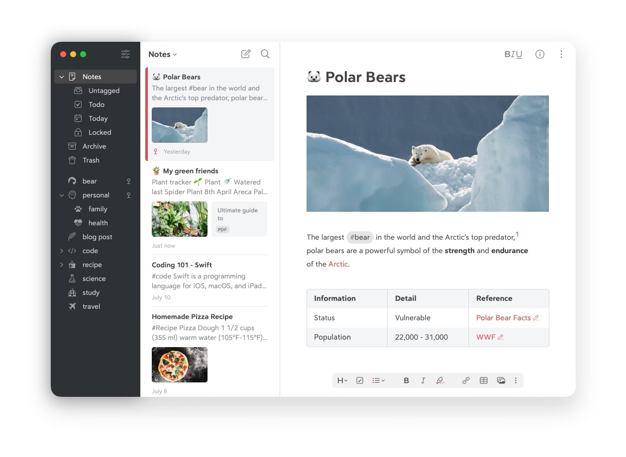 Bear screenshot 1