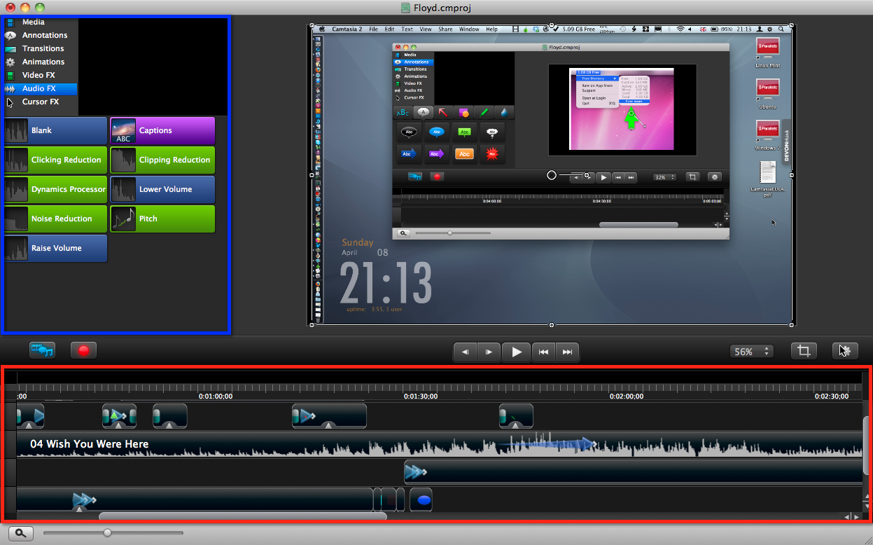 Camtasia screenshot 3