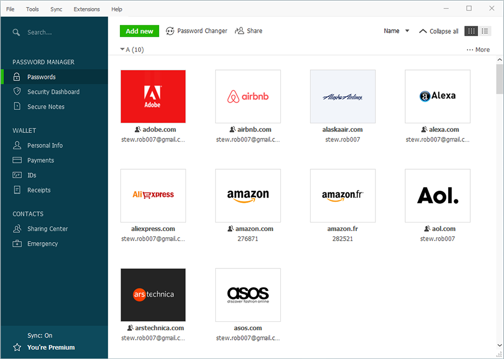 Dashlane screenshot 3