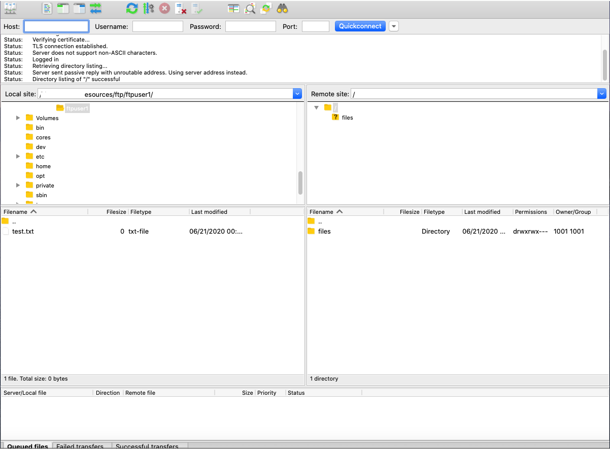 FileZilla screenshot 3