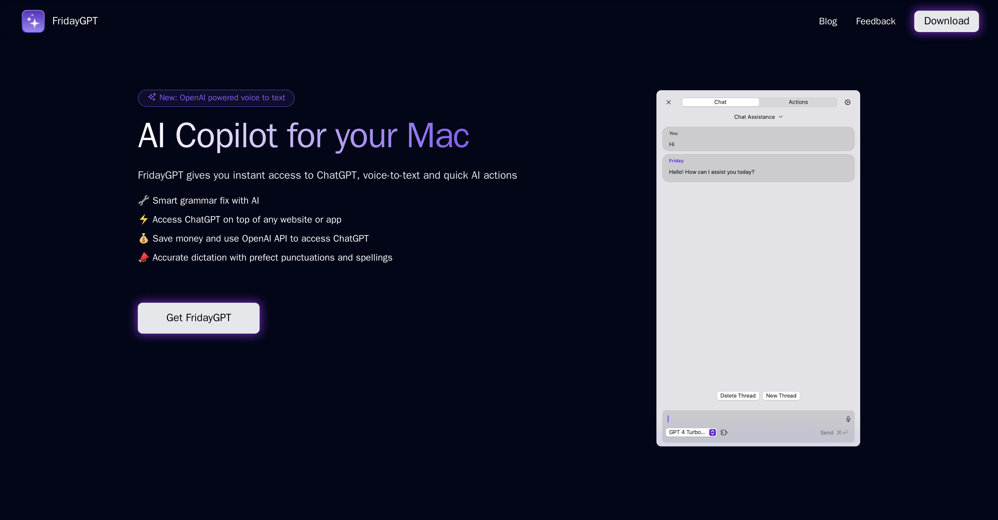 FridayGPT screenshot 2