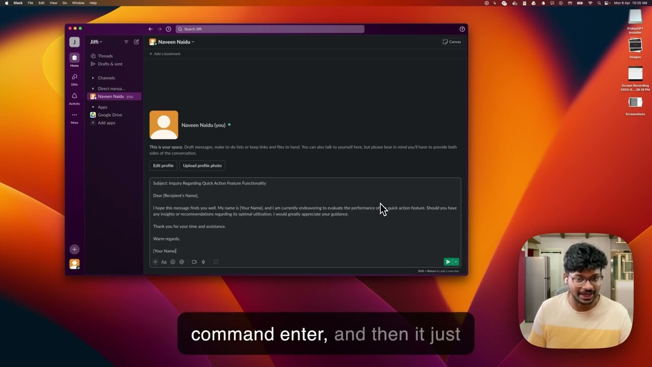 FridayGPT screenshot 3
