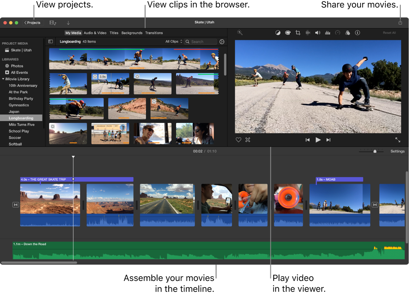 iMovie screenshot 1