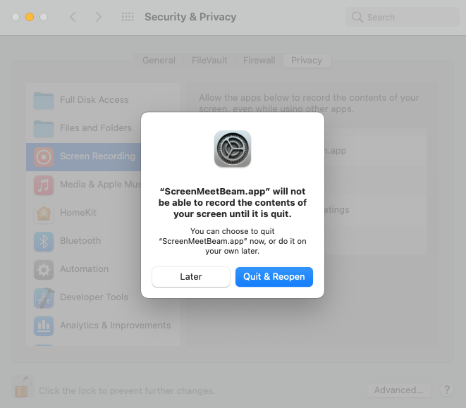 MacBeam screenshot 2