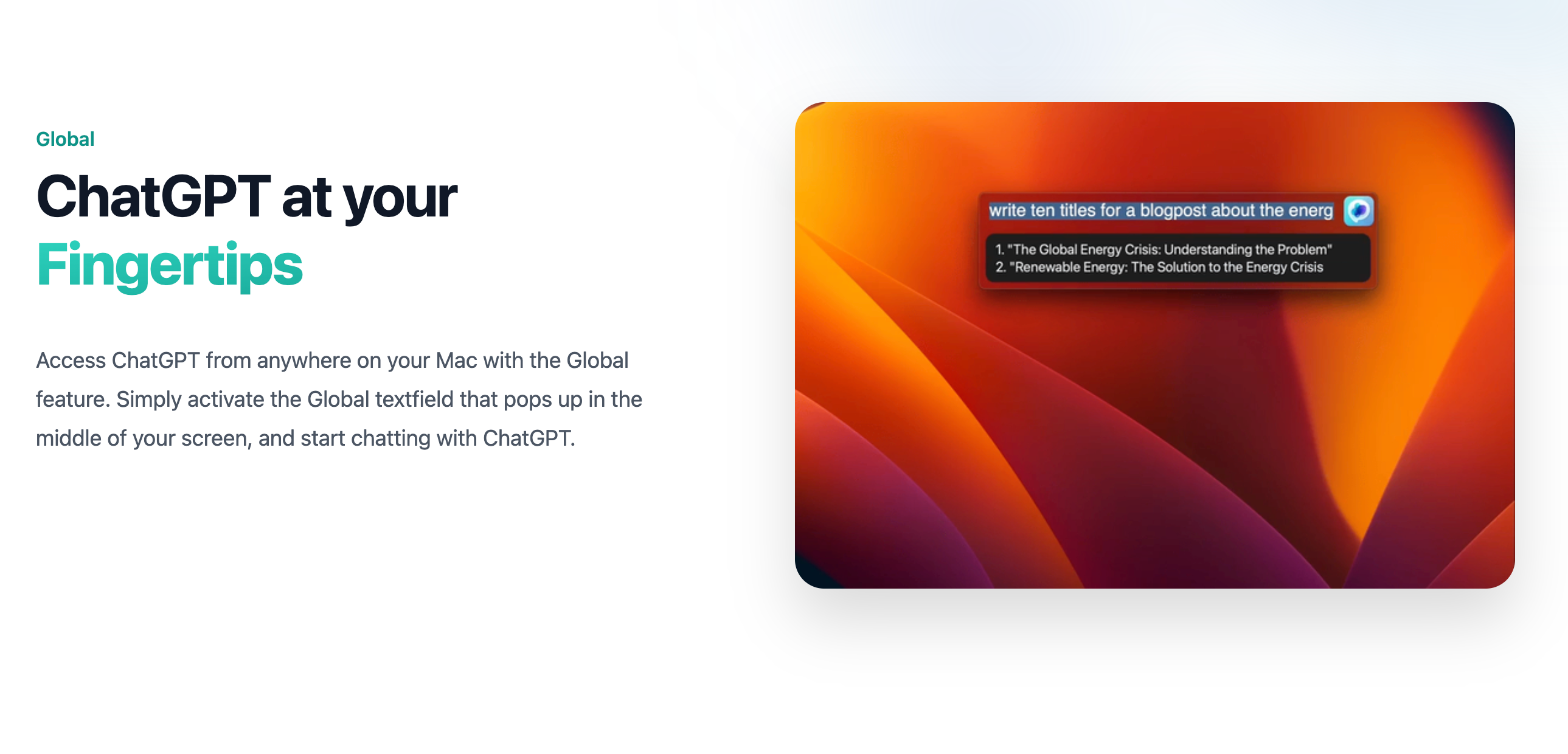 MacGPT screenshot 1