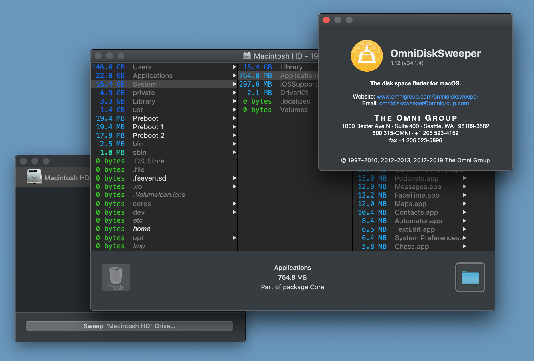 OmniDiskSweeper screenshot 1