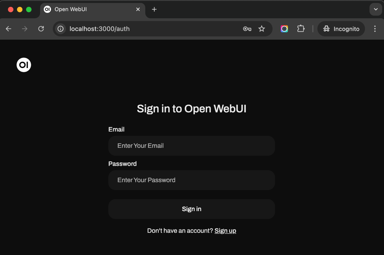 Open-WebUI screenshot 1