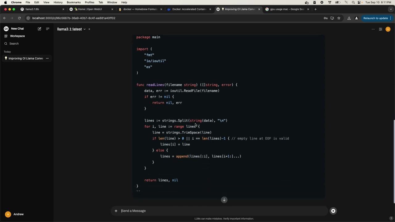 Open-WebUI screenshot 3