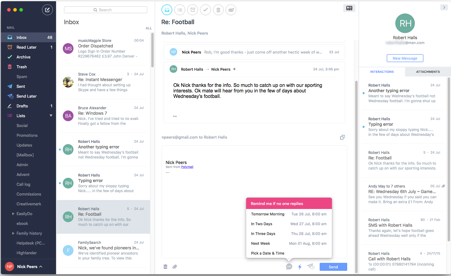 Polymail screenshot 3