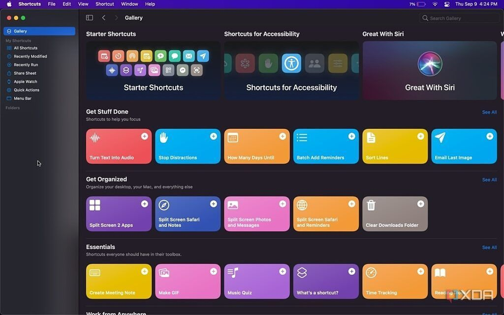 Shortcuts screenshot 3