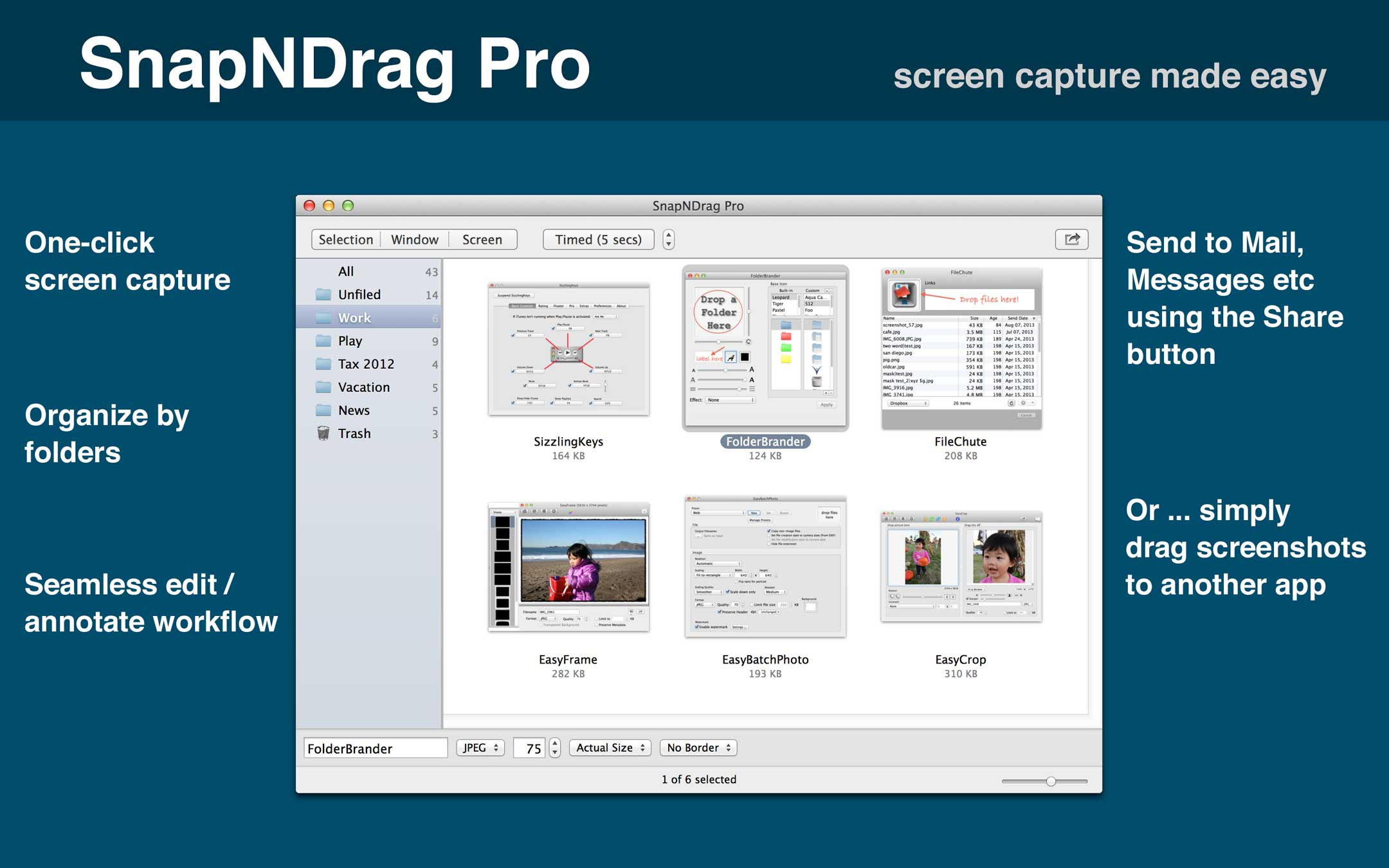 SnapNDrag Pro screenshot 1