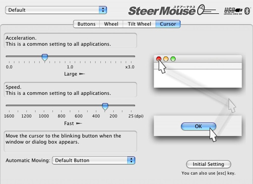 SteerMouse screenshot 2