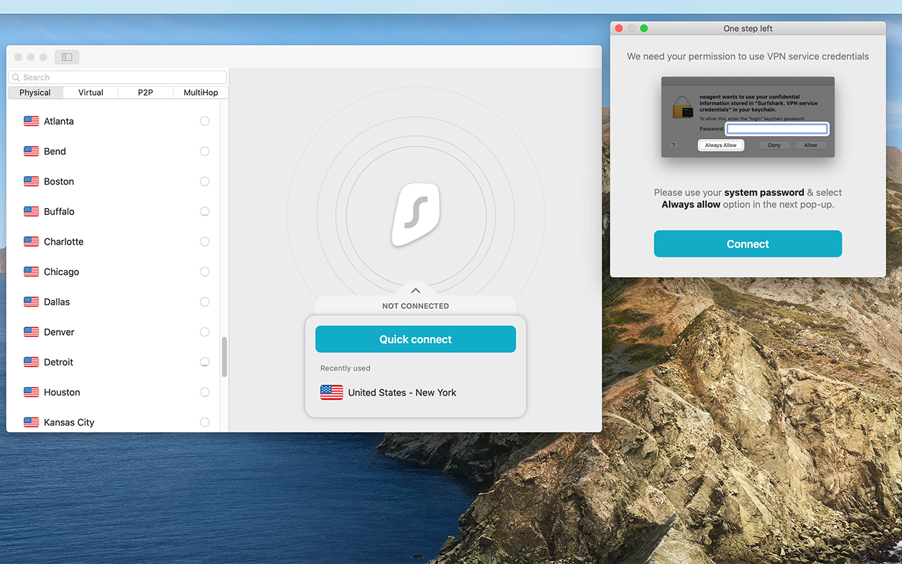 Surfshark VPN screenshot 3