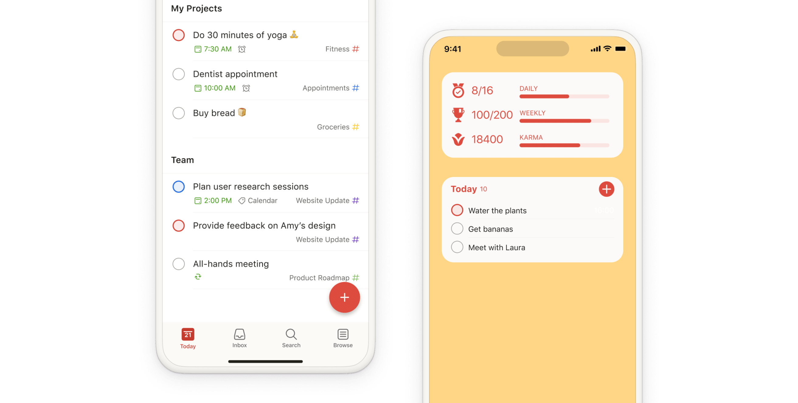 Todoist screenshot 2