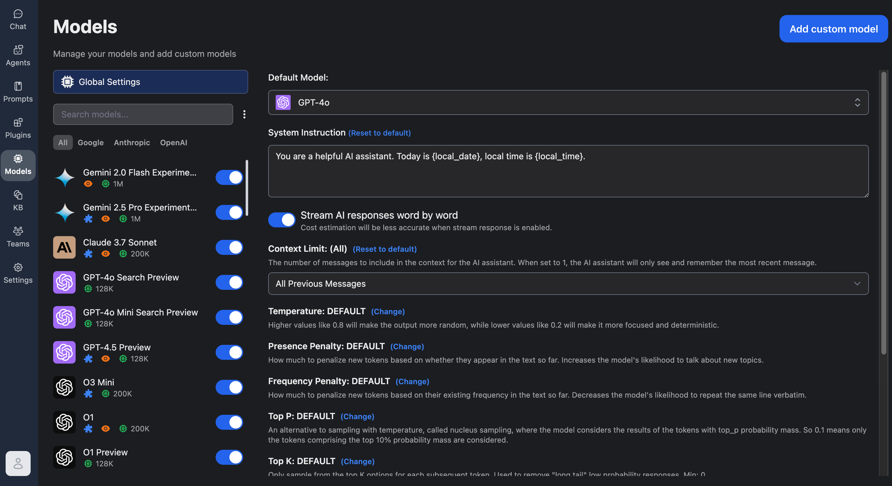 TypingMind screenshot 2